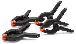 4-Pack Spring Closure Small Clamp/Clip Set with 1" Opening